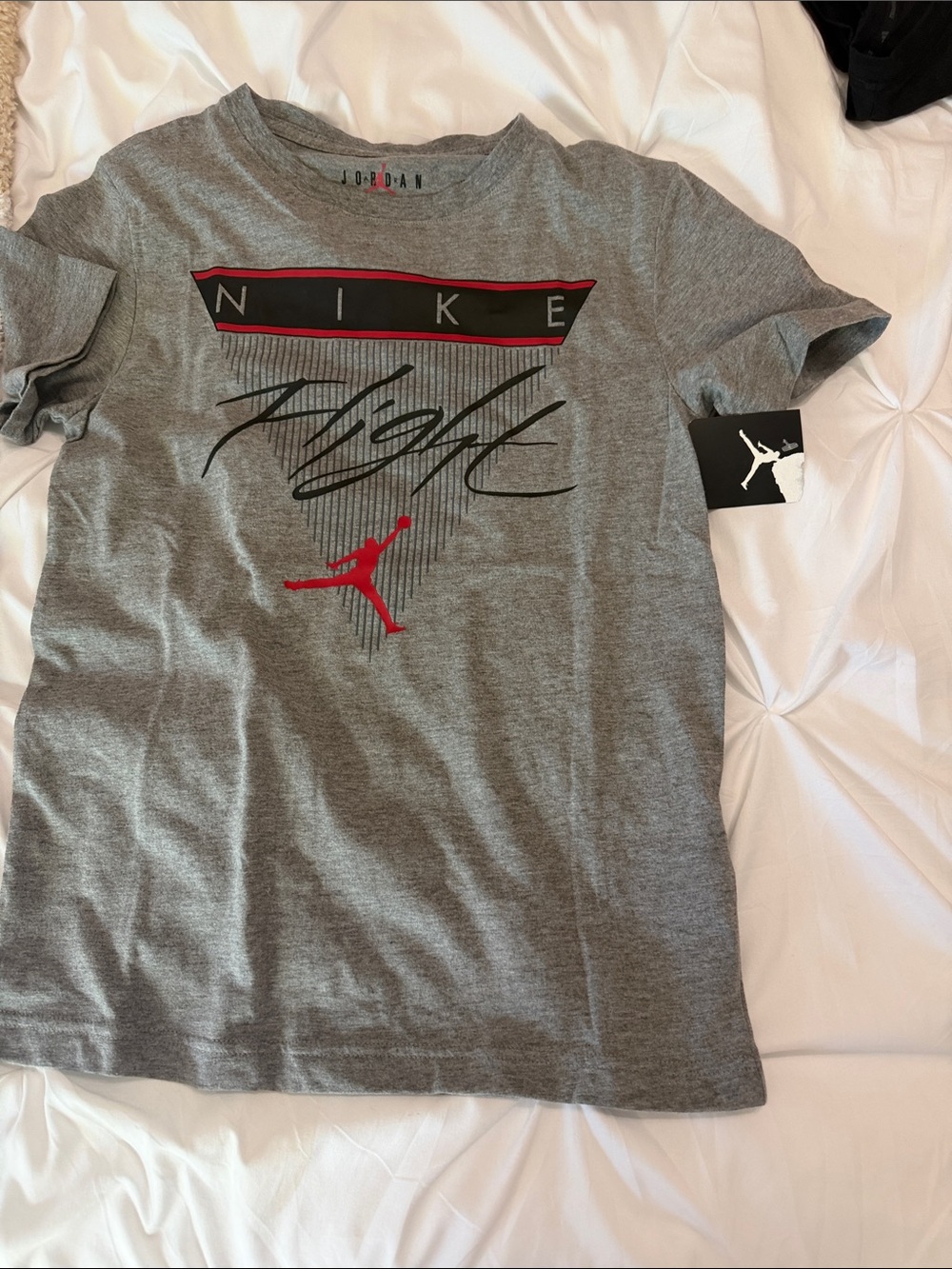 Boys Medium Kids' Grey 'Flight' Graphic Tee nwt